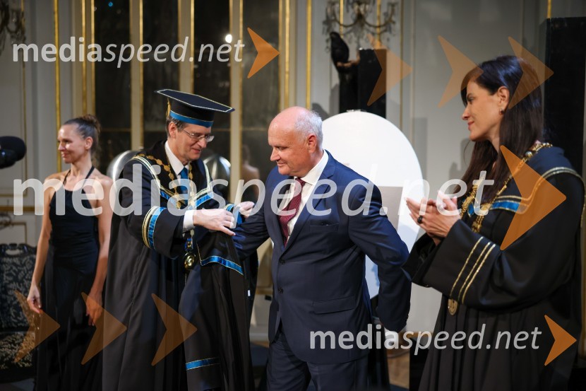 prof. dr. Zdravko Kačič, rektor Univerze v Mariboru;  Marjan  Pipenbaher, gradbeni inženir, Ponting;  ... Dan Univerze v Mariboru 2022