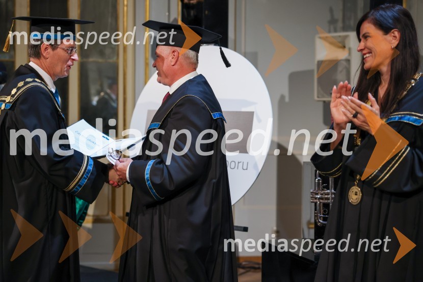 prof. dr. Zdravko Kačič, rektor Univerze v Mariboru;  Marjan  Pipenbaher, gradbeni inženir, Ponting;  ... Dan Univerze v Mariboru 2022