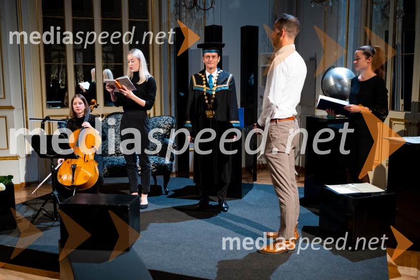  ... ;  ... ; prof. dr. Zdravko Kačič, rektor Univerze v Mariboru;  Mitja Marin, prejemnik listine za pomembne kulturne dosežke UM 2022;  ... Dan Univerze v Mariboru 2022