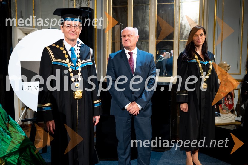 prof. dr. Zdravko Kačič, rektor Univerze v Mariboru;  Marjan  Pipenbaher, gradbeni inženir, Ponting;  ... Dan Univerze v Mariboru 2022