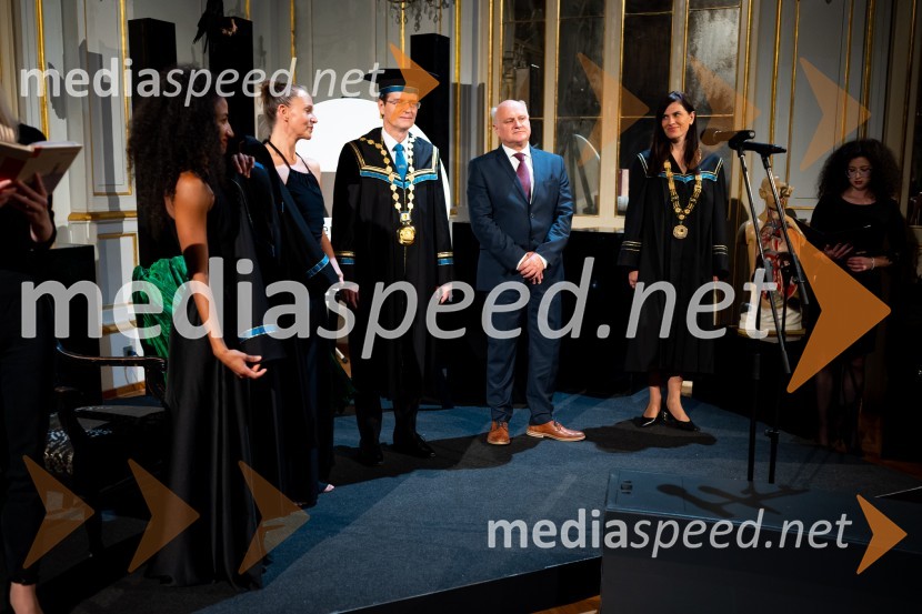  ... ;  ... ; prof. dr. Zdravko Kačič, rektor Univerze v Mariboru;  Marjan  Pipenbaher, gradbeni inženir, Ponting;  ... ;  Ula VrečkoDan Univerze v Mariboru 2022