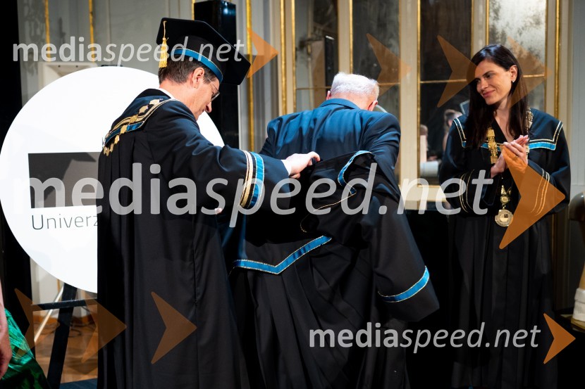 prof. dr. Zdravko Kačič, rektor Univerze v Mariboru;  Marjan  Pipenbaher, gradbeni inženir, Ponting;  ... Dan Univerze v Mariboru 2022