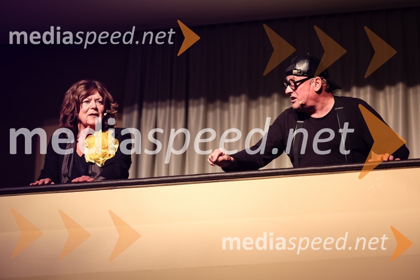  Marjana Brecelj, igralka;  Gojmir Lešnjak Gojc, igralecPionirski dom otvoril sezono s predstavitvijo Pionirskega teatra