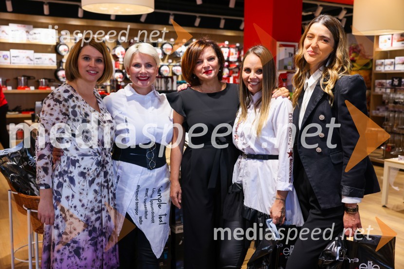  ... ;  Ana  Praznik, voditeljica, pevka Bepop;  Romana Kancler, direktorica SEB Slovenija d.o.o.;  Tinkara Fortuna, skupina Bepop;  Alenka  Husič, pevka, skupina Sopranos, skupina BepopOtvoritev trgovine Home and Cook v BTC Ljubljana