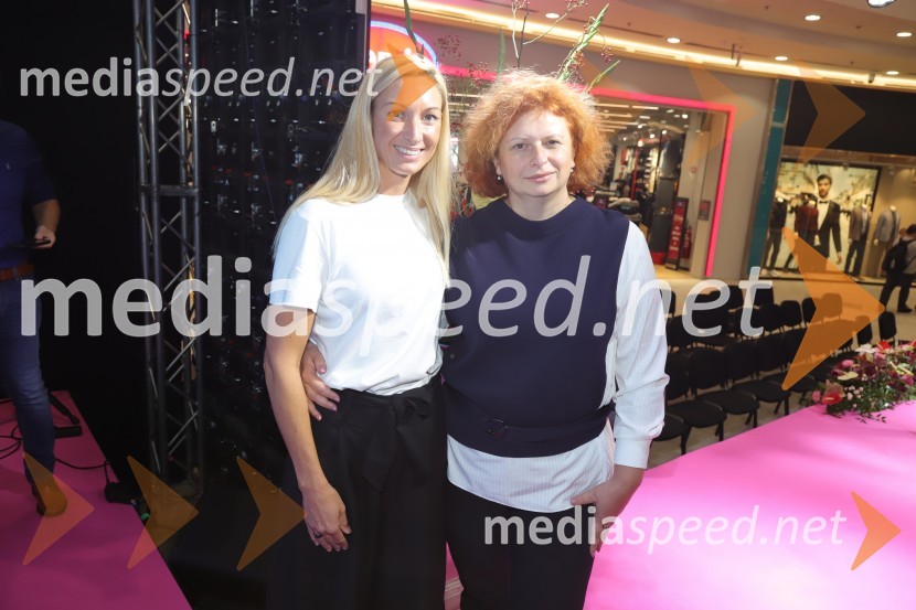  Špela Stamol, GRAZIA Slovenia;  Simona Mandl, center managerka EuroparkaEuroparkova jesenska modna revija