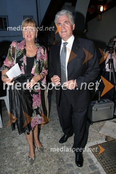 Edita Benko Toplak in Ludvik Toplak, nekdanji rektor mariborske univerzeJosipa Lisac, koncert na Ptuju