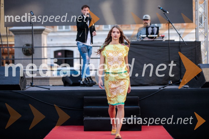 Modna revija in zaključek dogodka Kr`petek v Kranju