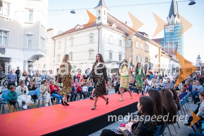 Modna revija in zaključek dogodka Kr`petek v Kranju
