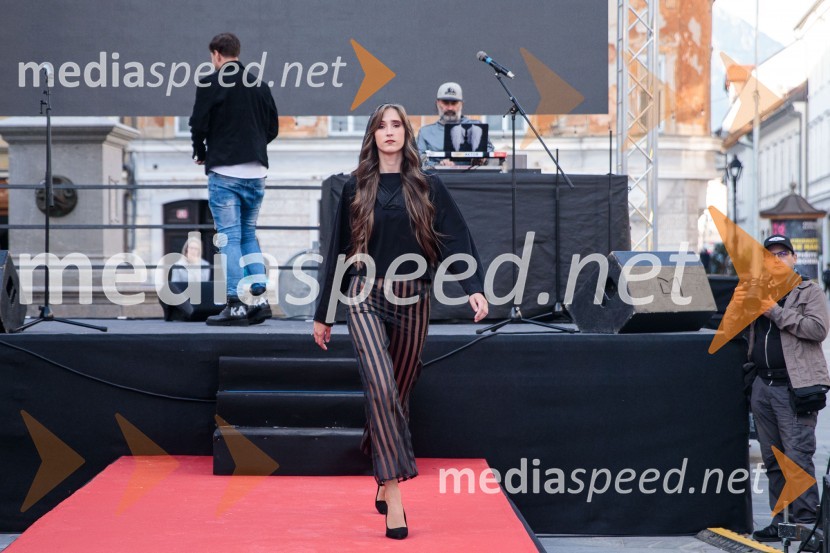 Modna revija in zaključek dogodka Kr`petek v Kranju