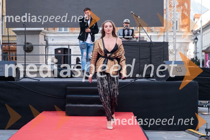 Modna revija in zaključek dogodka Kr`petek v Kranju