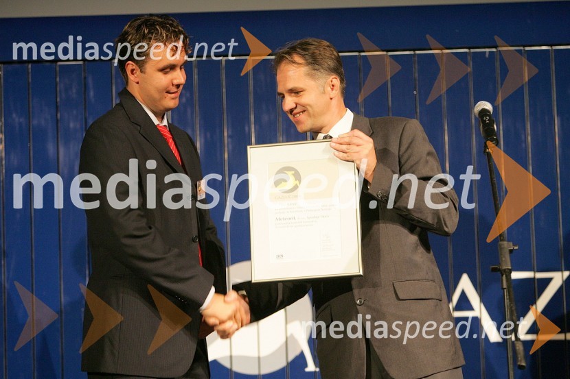 Kristjan Gajšek, direktor podjetja Meteorit in ...Podelitev priznanj Gazela 2004