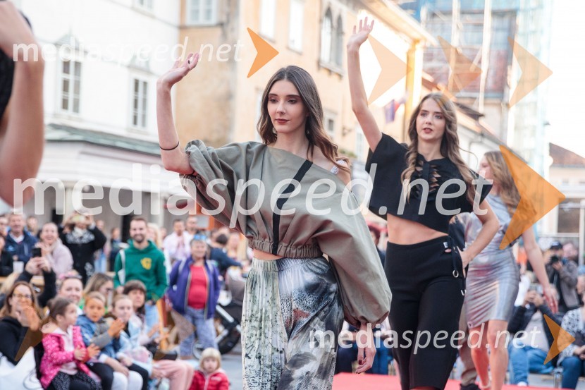 Modna revija in zaključek dogodka Kr`petek v Kranju