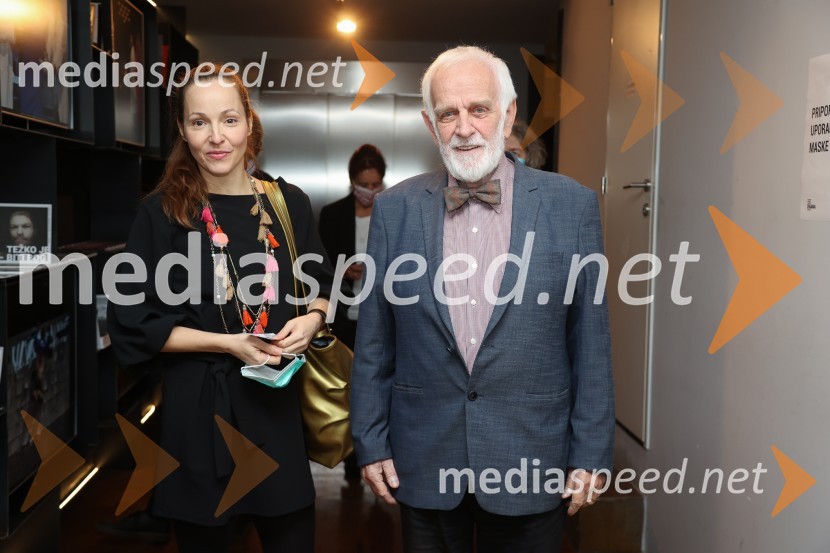  Iva Babić, igralka;  Mitja Meršol, nekdanji poslanec in dolgoletni urednik časopisa DeloOtroci, premiera drame