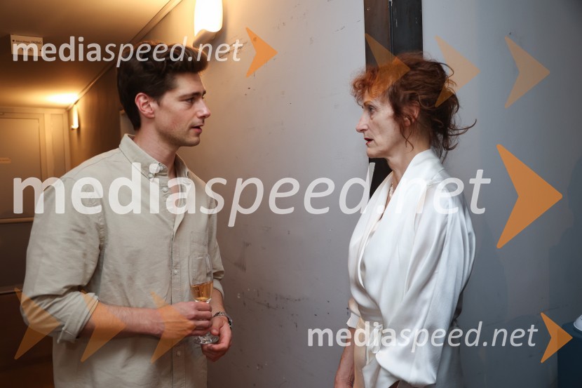  Matej Zemljič, igralec;  Saša  Pavček, igralka, Predsednica združenja dramskih umetnikov Slovenije, prejemnica Borštnikovega prstanaOtroci, premiera drame