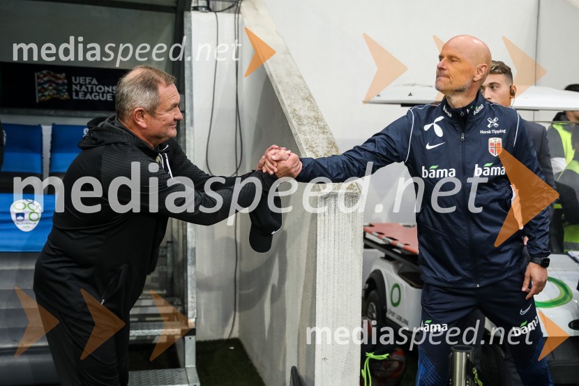  Matjaž Kek, selektor slovenske nogometne reprezentance;  ... Liga Narodov, Slovenija - Norveška