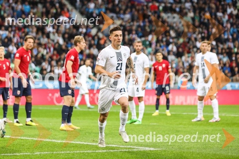  Benjamin Verbič, nogometaš, Dinamo KijevLiga Narodov, Slovenija - Norveška