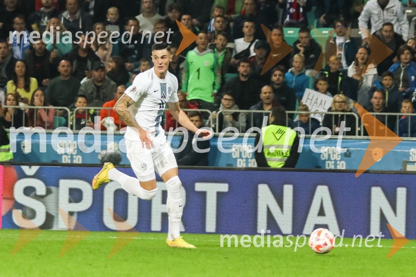  Benjamin Šeško, nogometašLiga Narodov, Slovenija - Norveška