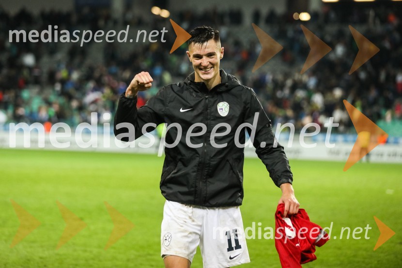  Benjamin Šeško, nogometašLiga Narodov, Slovenija - Norveška