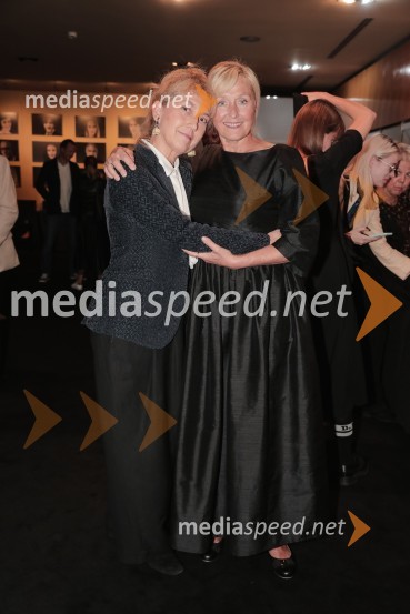  Barbara Hieng Samobor, direktorica in umetniška vodja MGL;  Judita Zidar, igralkaIdiot, premiera drame in podelitev Delovih nagrad