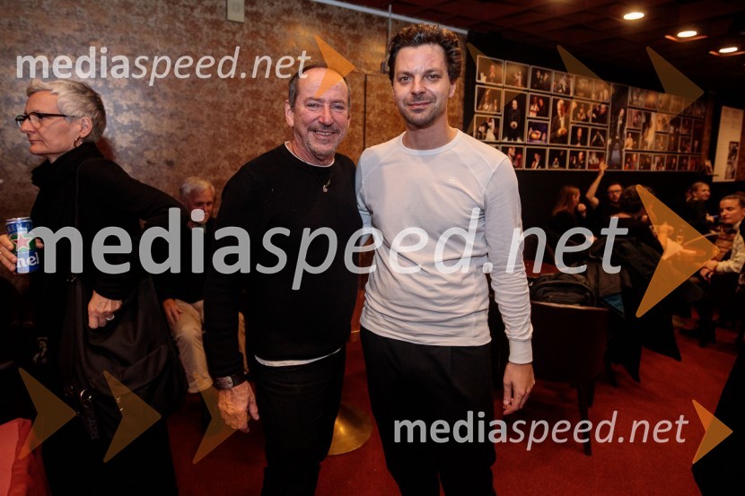  Ciril Roblek, inspicient PGK;  Tibor Hrs Pandur, dramaturgZaprta študija. »New Constructive Ethics«, premiera v Prešernovem gledališču Kranj