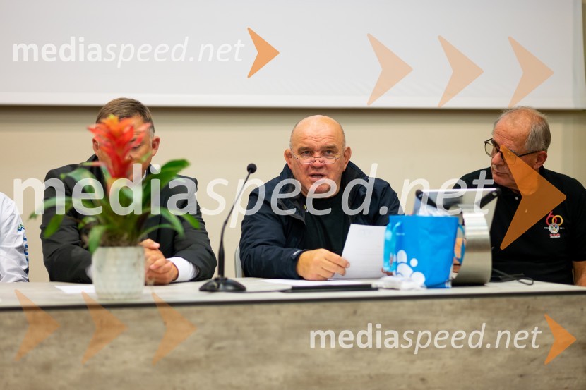  Marjan Fabjan, športni trener; dr.med Franjo Murko, mestni svetnik Novinarska konferenca Judo zveze Slovenije