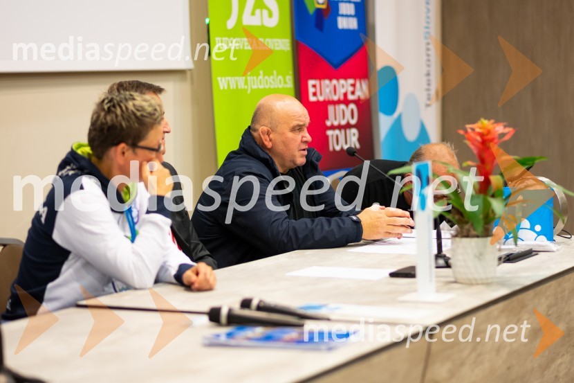  Volha Shtyrba, Judo klub Olimpija;  Marjan Fabjan, športni trenerNovinarska konferenca Judo zveze Slovenije