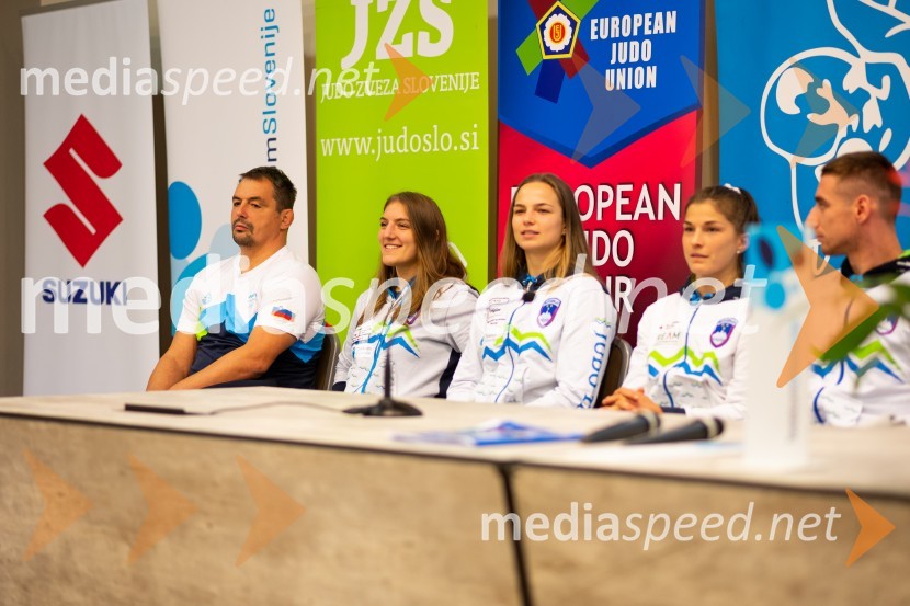  Gregor Brod;  Andreja Leški, judoistka;  Kaja Kajzer, judoistka;  Maruša Štangar, judoistka;  David Štarkelj, judoistNovinarska konferenca Judo zveze Slovenije