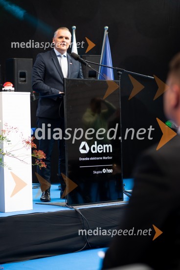 mag. Bojan Kumer, minister za infrastrukturoSlavnostni dogodek ob 70. obletnici družbe Dravske elektrarne Maribor