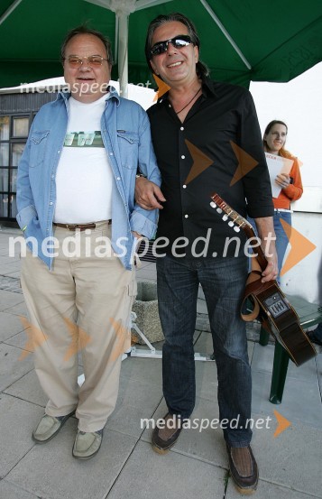 Srečko Niedorfer, novinar in Davor Radolfi, hrvaški pevecVečerov piknik 2004