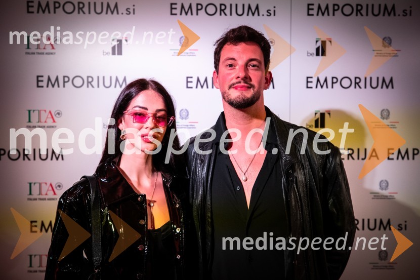  Gaja Prestor, pevka;  Kristijan ČrnicaJesenska modna revija Emporium