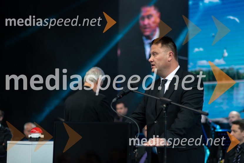 dr. Aleksander Brunčko, generalni direktor, DEMSlavnostni dogodek ob 70. obletnici družbe Dravske elektrarne Maribor