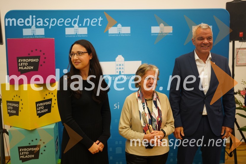  ... ;  Elisa Ferreira, Evropska komisarka za kohezijo in reforme;  Aleksander Saša Arsenovič, župan, Mestna občina MariborObisk evropske komisarke Elise Ferreira na Univerzi v Mariboru