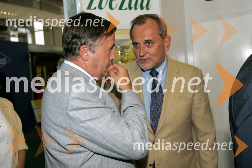 Franc Pukšič, župan občine Destrnik in Milan Pogačnik, minister za kmetijstvoSejem Gornja Radgona 2004