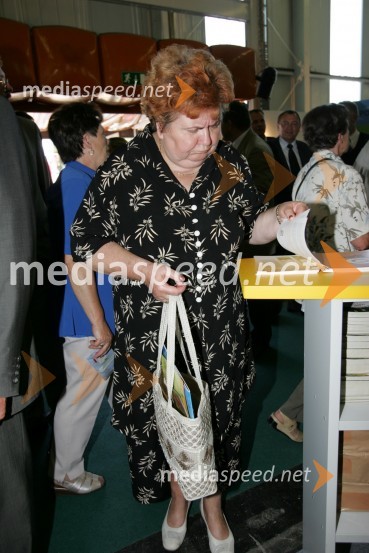 Marija Pozsonec, nekdanja poslanka madžarske narodne skupnostiSejem Gornja Radgona 2004