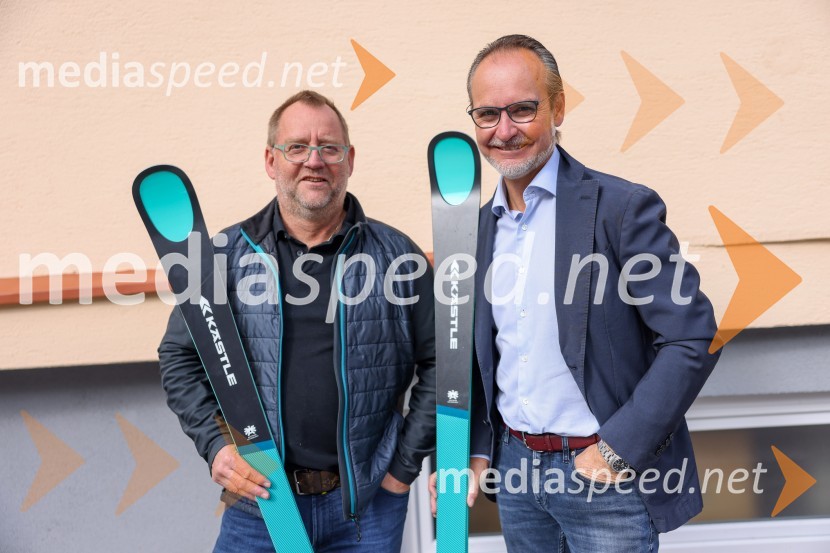 Rainer Nachbaur, Kästle, vodja razvoja in direktor tekmovalnega dela;  Alexander Lotschak, Kästle, direktorIlka Štuhec odslej s smučmi Kästle, novinarska konferenca pred sezono