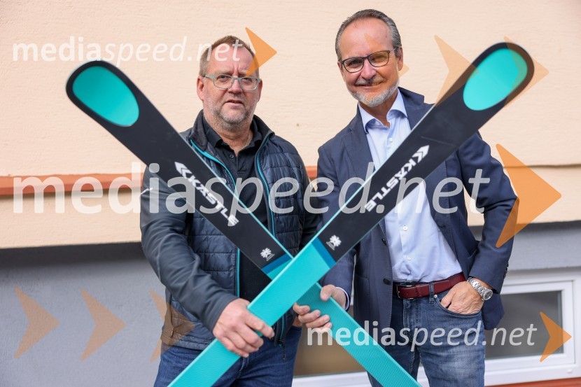  Rainer Nachbaur, Kästle, vodja razvoja in direktor tekmovalnega dela;  Alexander Lotschak, Kästle, direktorIlka Štuhec odslej s smučmi Kästle, novinarska konferenca pred sezono