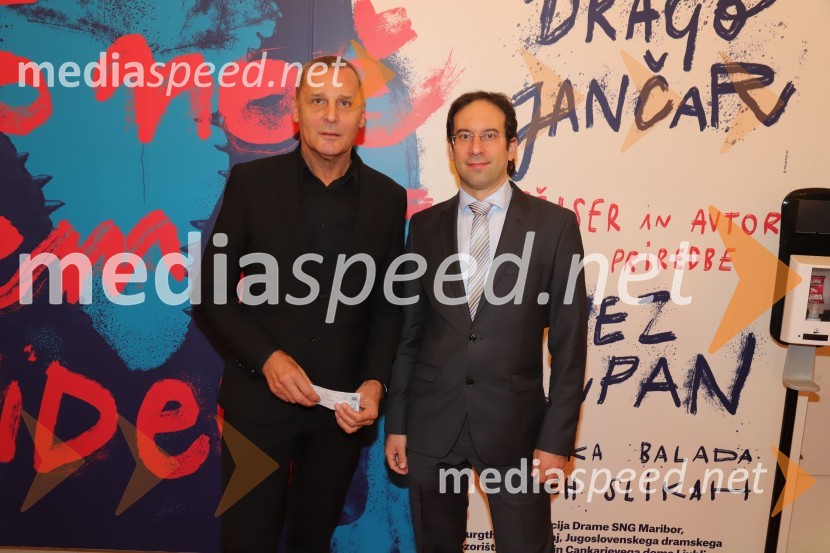  Danilo Rošker, direktor SNG Maribor;  Simon Krečič, umetniški direktor Opere SNG MariborLa Gioconda, premiera opere v SNG Maribor