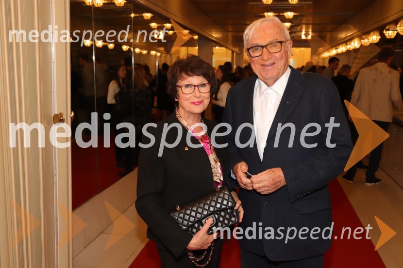 prof. dr. Dušanka Mičetić Turk, Medicinska fakulteta, Univerza v Mariboru; prof. dr. Zmago Turk, akademik La Gioconda, premiera opere v SNG Maribor