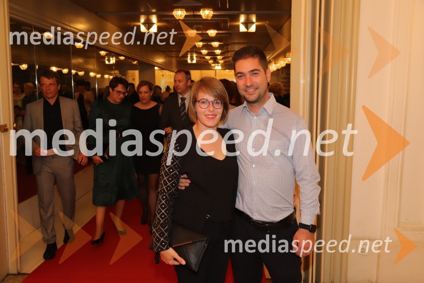  Alenka Špes, upraviteljica ključnih poslov v podjetju A1;  Mitja Špes, FactumeventLa Gioconda, premiera opere v SNG Maribor