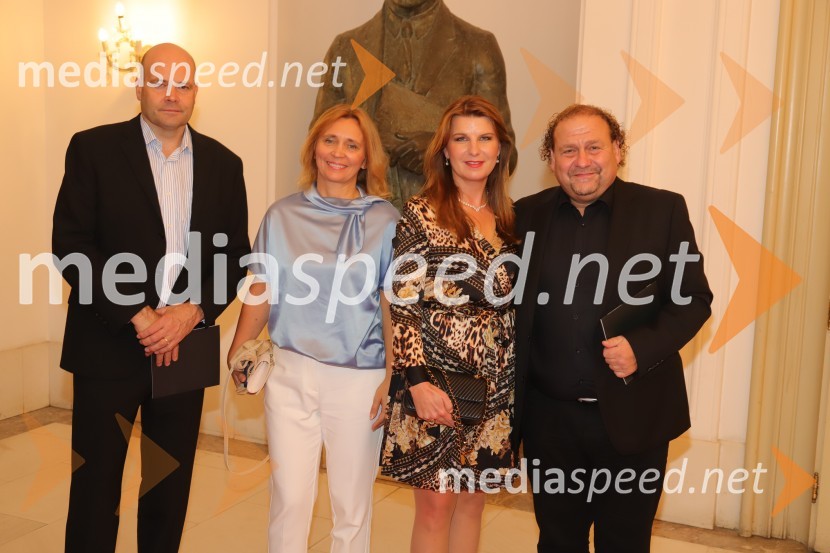  Jure Fišer, direktor Surovine; doc. dr. Suzana Žilič Fišer,  predstojnica Inštituta za medijske komunikacije na FERI;  Janja Lamberger;  Danilo Rošker, direktor SNG MariborLa Gioconda, premiera opere v SNG Maribor