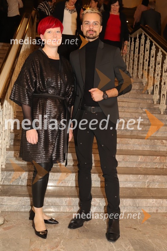  Valerija Grubelnik, Cvetličarna Grubelnik;  David Hojnik, modni oblikovalec DH fashionLa Gioconda, premiera opere v SNG Maribor