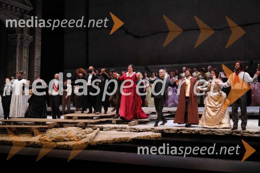  Jernej Luketič, pevec, igralec;  Dada Kladenik, pevka;  Dragoljub Bajić;  Maria Rosaria Catalano, asistentka kostumografov;  Gianluca Martinenghi, dirigent;  Carla Galleri, kostumografinja;  Valerio Longo, koreograf;  Rebeka Lokar, operna pevka;  Filippo Tonon, režiser;  Ivan  Momirov, operni solist;  Irena  Petkova, operna pevka;  Luka  Brajnik, baritonistLa Gioconda, premiera opere v SNG Maribor