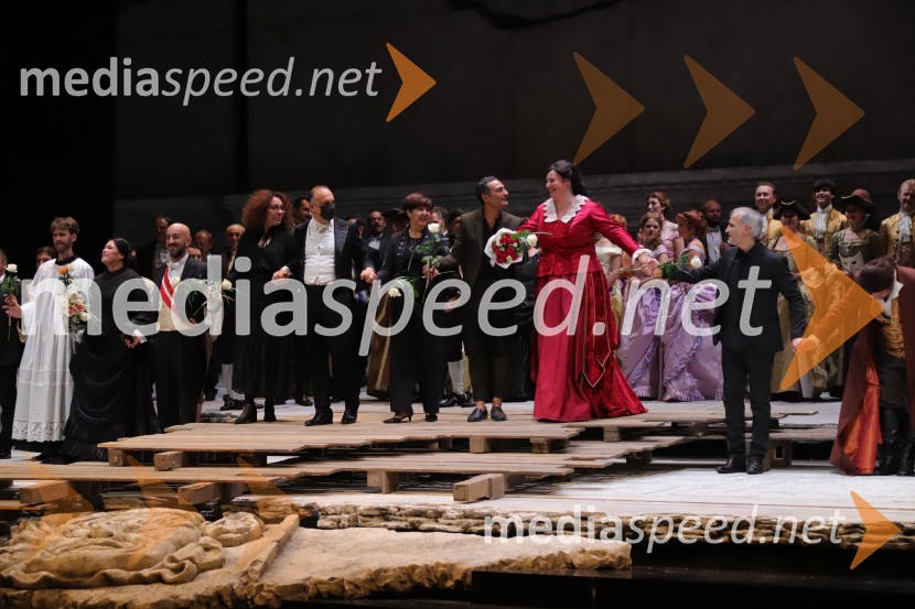  Jernej Luketič, pevec, igralec;  Dada Kladenik, pevka;  Dragoljub Bajić;  Maria Rosaria Catalano, asistentka kostumografov;  Gianluca Martinenghi, dirigent;  Carla Galleri, kostumografinja;  Valerio Longo, koreograf;  Rebeka Lokar, operna pevka;  Filippo Tonon, režiser;  Ivan  Momirov, operni solistLa Gioconda, premiera opere v SNG Maribor