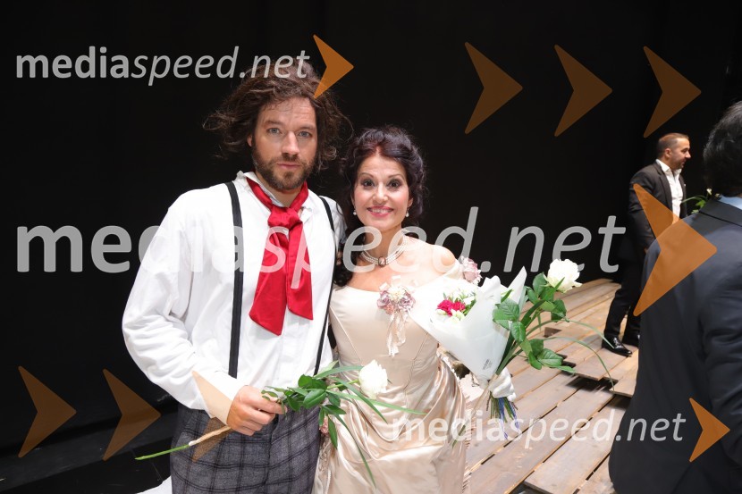  Luka  Brajnik, baritonist;  Irena  Petkova, operna pevkaLa Gioconda, premiera opere v SNG Maribor