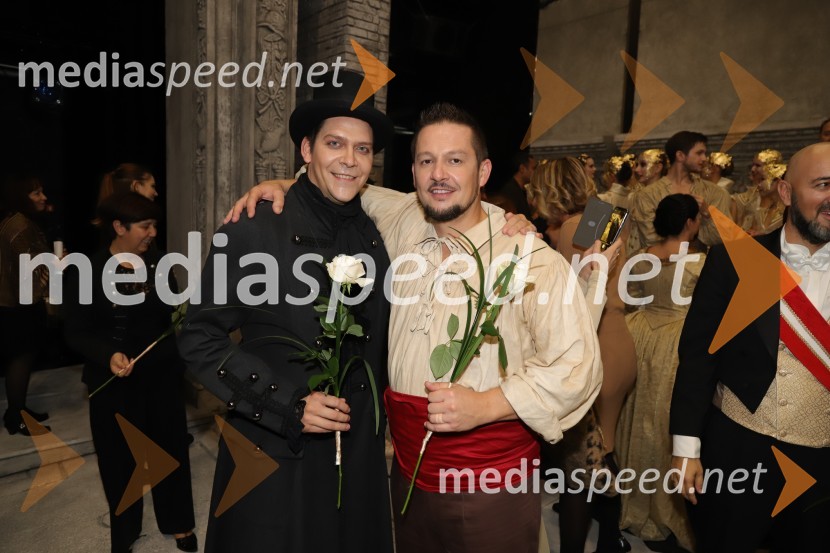  Bogdan  Stopar, operni solist;  Sebastijan Čelofiga, baritonist, operni pevecLa Gioconda, premiera opere v SNG Maribor