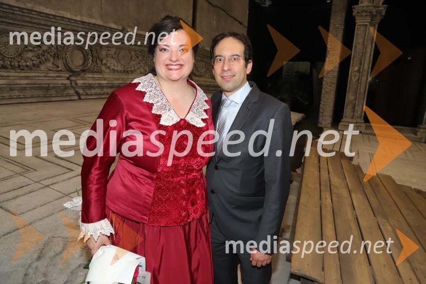  Rebeka Lokar, operna pevka;  Simon Krečič, umetniški direktor Opere SNG MariborLa Gioconda, premiera opere v SNG Maribor