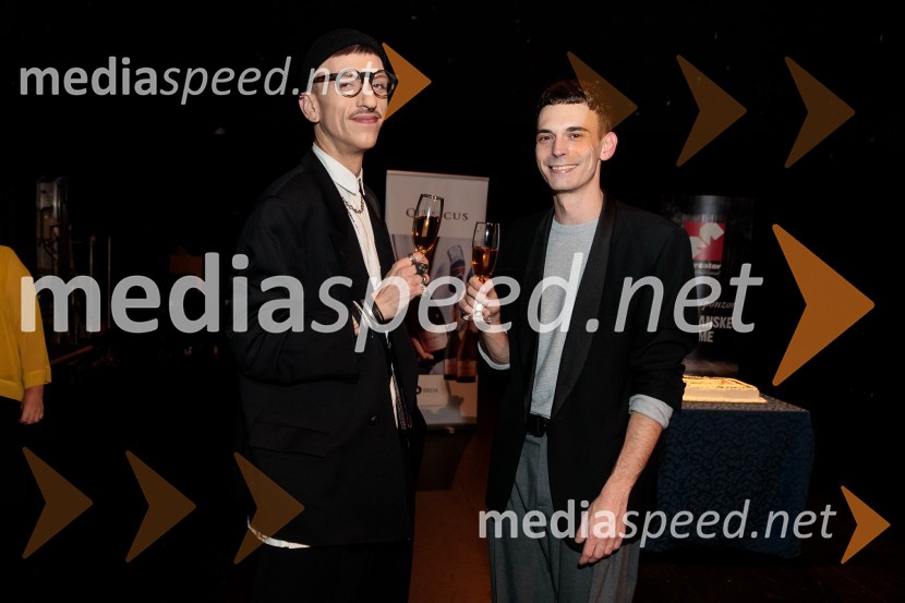  Matjaž Plošinjak, modni oblikovalec;  Nejc Cijan Garlatti, igralecPasji sin. Do koder te pusti veriga, premiera