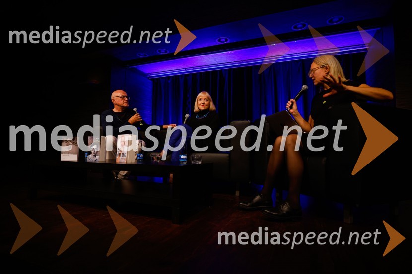  Miha Mazzini, pisatelj, kolumnist, scenarist; dr. Renata Salecl, filozofinja, sociologinja;  Ksenija Horvat,  novinarka in voditeljicaMiha Mazzini: Osebno, predstavitev knjige v Cankarjevem domu