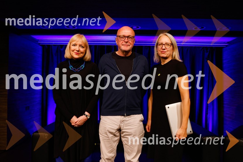 dr. Renata Salecl, filozofinja, sociologinja;  Miha Mazzini, pisatelj, kolumnist, scenarist;  Ksenija Horvat,  novinarka in voditeljicaMiha Mazzini: Osebno, predstavitev knjige v Cankarjevem domu