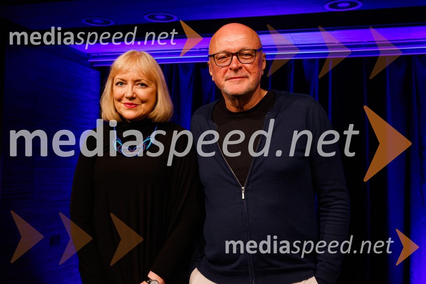 dr. Renata Salecl, filozofinja, sociologinja;  Miha Mazzini, pisatelj, kolumnist, scenaristMiha Mazzini: Osebno, predstavitev knjige v Cankarjevem domu